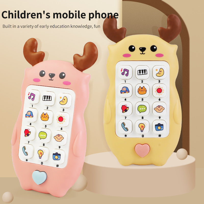 Baby Deer Light Music Mobile Phone Toy Baby Early Education Educational Phone