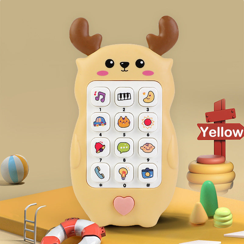 Baby Deer Light Music Mobile Phone Toy Baby Early Education Educational Phone