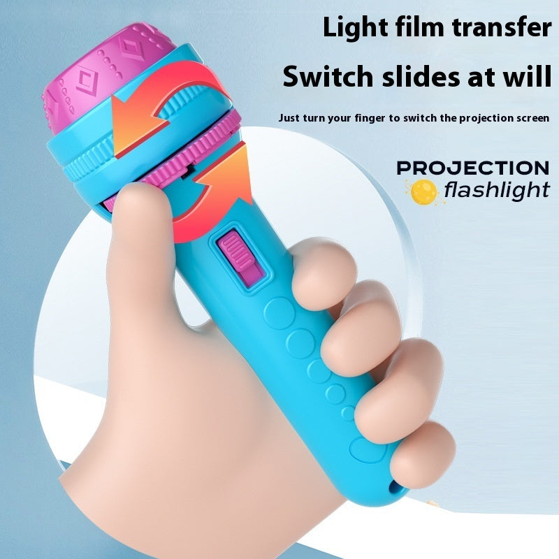 Flashlight Luminous Toy Picture Recognition Children Projector