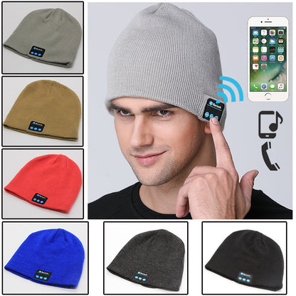 Europeo E Americano Outdoor Wireless Auricolare Cappello Lavorato A Maglia di Musica Multifunzionale Del Cappello