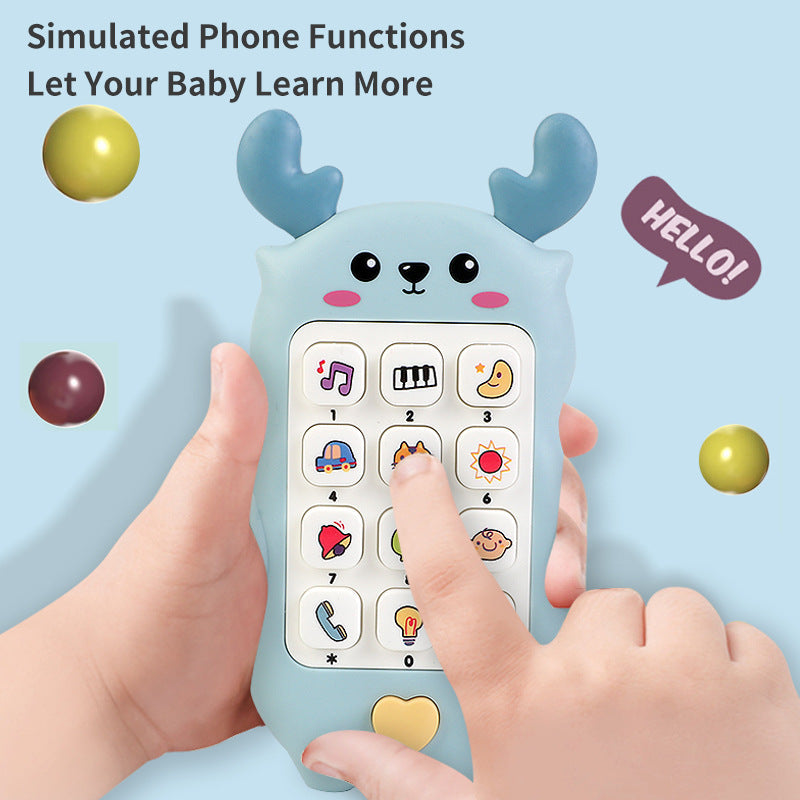 Baby Deer Light Music Mobile Phone Toy Baby Early Education Educational Phone