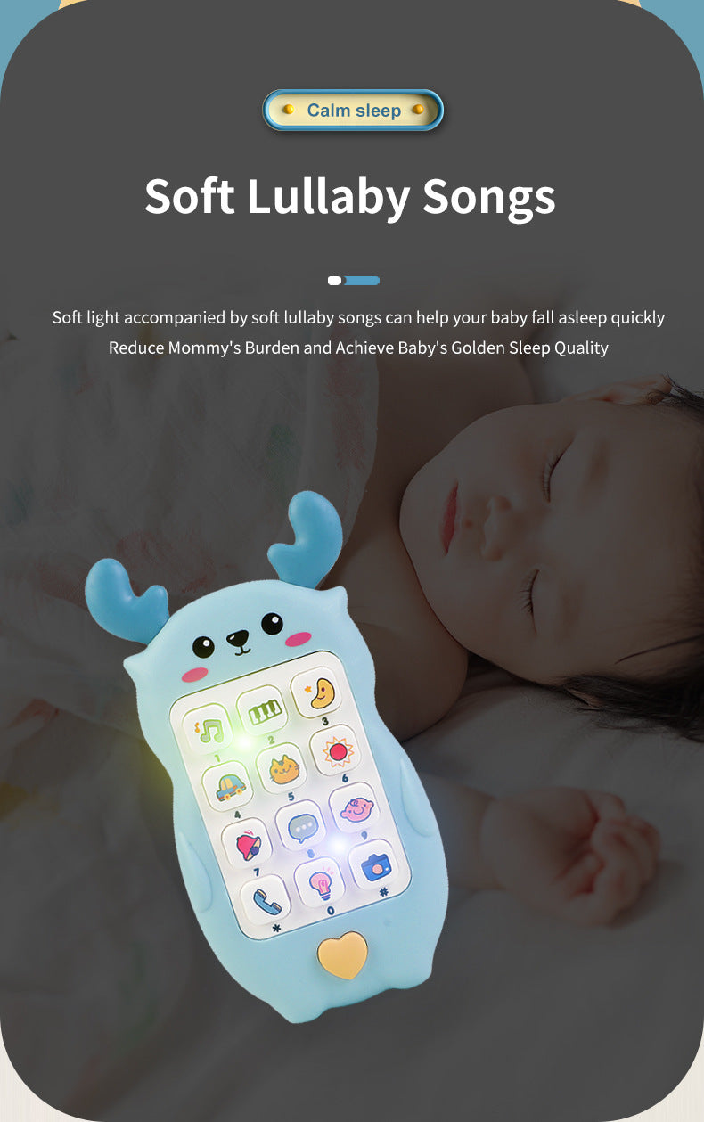 Baby Deer Light Music Mobile Phone Toy Baby Early Education Educational Phone