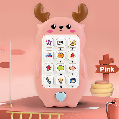 Baby Deer Light Music Mobile Phone Toy Baby Early Education Educational Phone